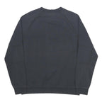 NIKE Mens Black Crew Neck M Sweatshirt Cotton Blend Pullover Logo