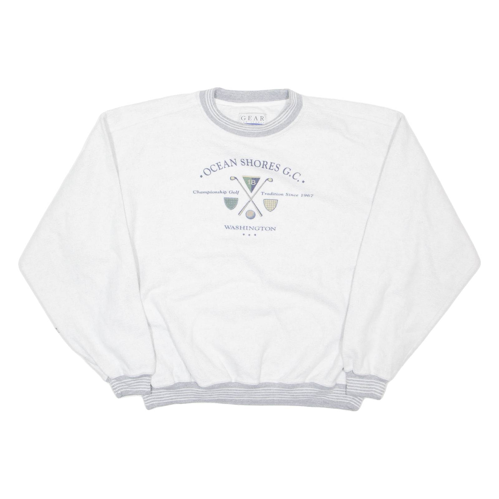 GEAR FOR SPORT Ocean Shores Washington Mens Sweatshirt Grey USA L
