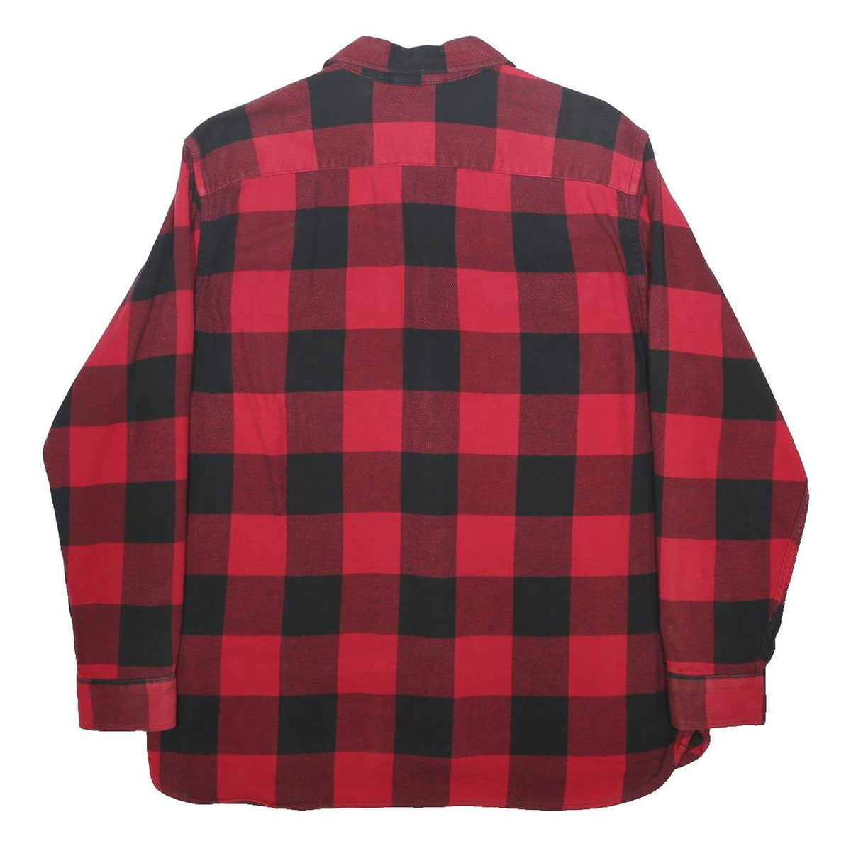 LEVI'S Mens Red & Black Check Shirt XL Cotton Blend Classic Lumberjack Style