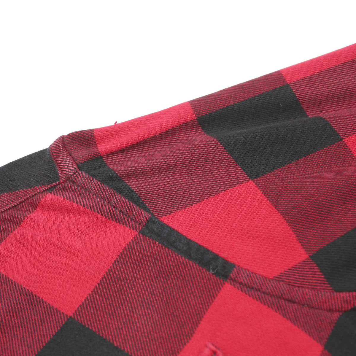 LEVI'S Mens Red & Black Check Shirt XL Cotton Blend Classic Lumberjack Style
