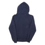CHAMPION Boys Navy Blue Zip Hoodie L Cotton Blend Casual Sweatshirt