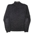 CHAPS Mens Heavy Knit Jumper Grey 1/4 Zip Chunky Knit M