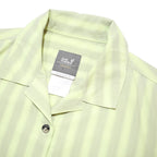JACK WOLFSKIN Womens Green Striped Shirt UK 10 Casual Outdoor Travel Style