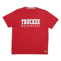 RUSSELL ATHLETIC Mens Red Truckee Wolverines T-Shirt XL Short Sleeve Crew Neck