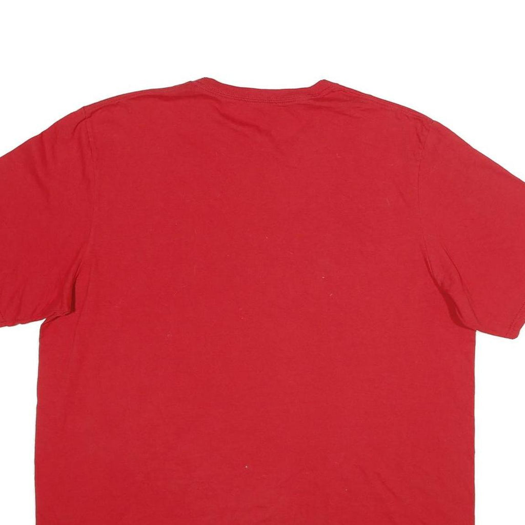 RUSSELL ATHLETIC Mens Red Truckee Wolverines T-Shirt XL Short Sleeve Crew Neck