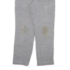 CARHARTT Mens Cotton Blend Grey Relaxed Fit Straight Trousers W34 L29 Workwear