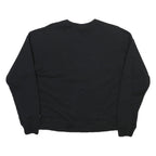 CHAMPION Mens Black Cotton Blend Crew Neck S Sweatshirt Classic Logo Pullover