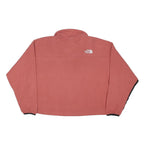 THE NORTH FACE Womens Rose Pink & Black Fleece Jacket S Polyester Blend Half Zip