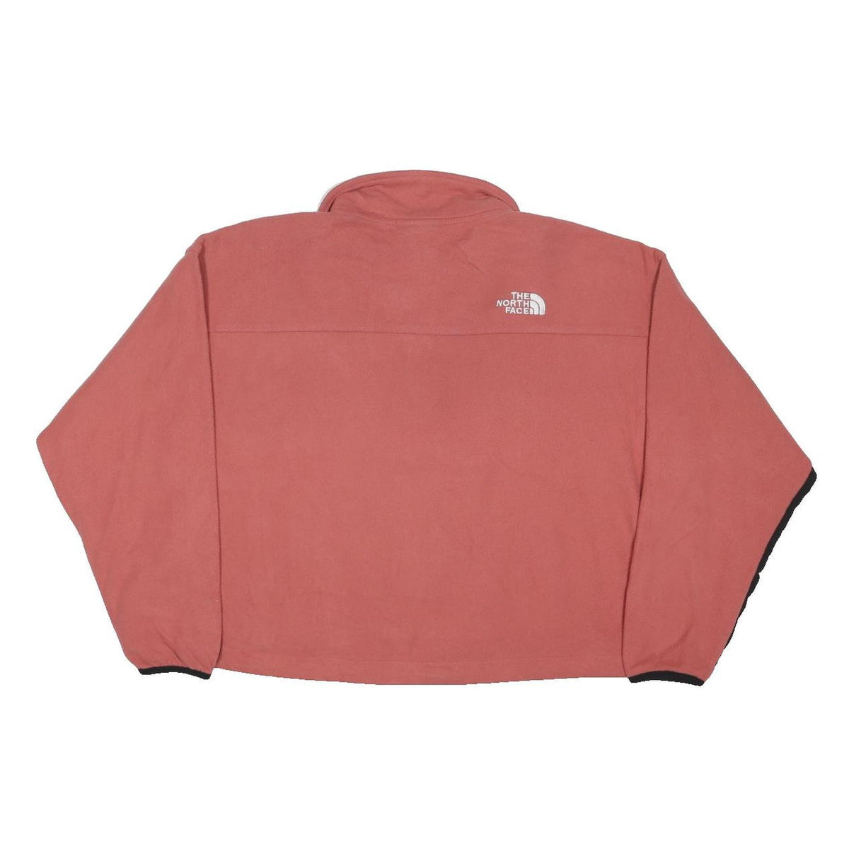 THE NORTH FACE Womens Rose Pink & Black Fleece Jacket S Polyester Blend Half Zip