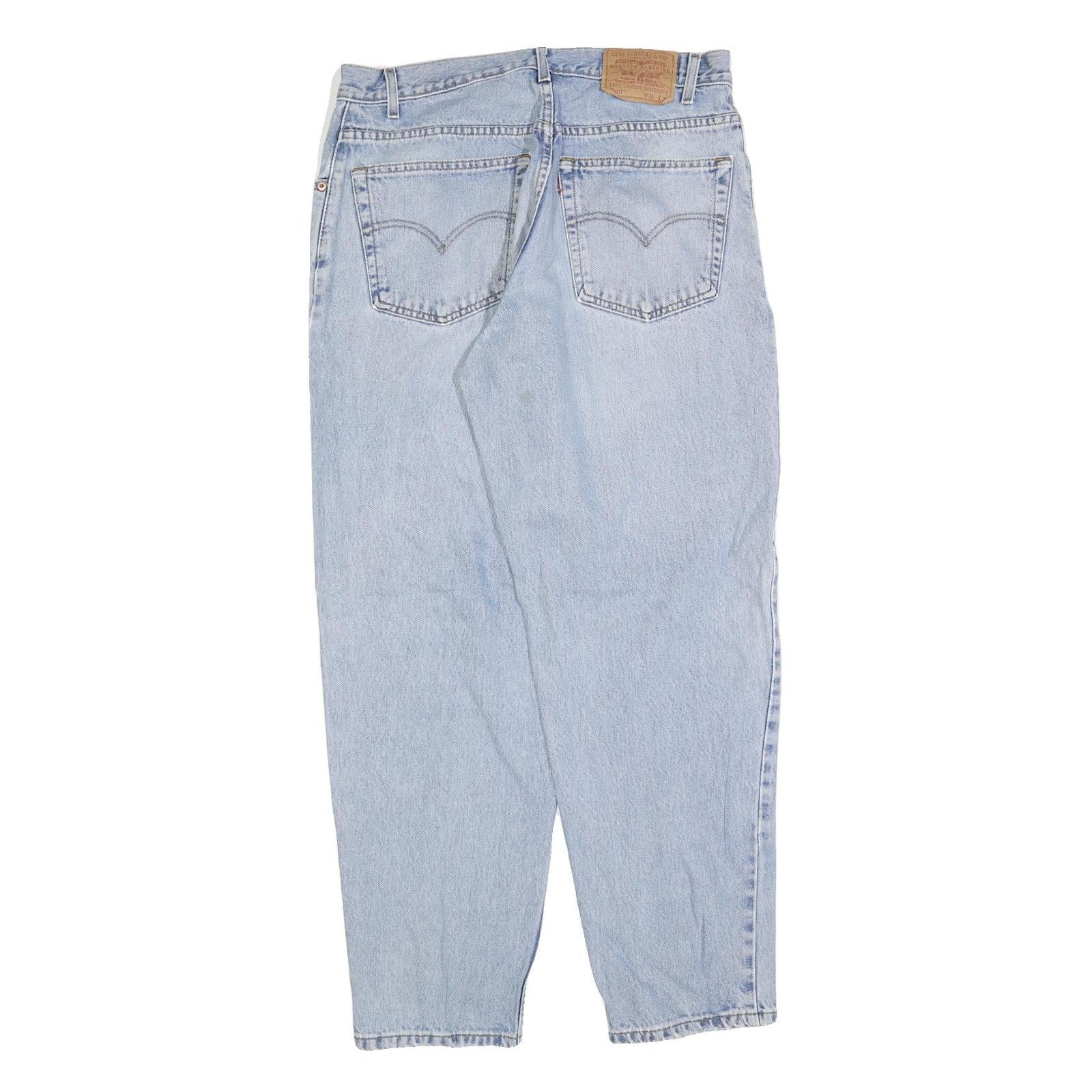 LEVI'S 560 Mens Jeans Blue Relaxed Loose Denim Light W36 L32 Classic Zip