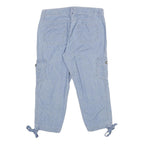 FADED GLORY Womens Shorts Blue Casual Cargo Plain UK 8 W30 Cotton