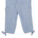 FADED GLORY Womens Shorts Blue Casual Cargo Plain UK 8 W30 Cotton