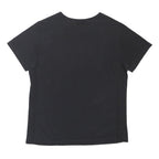 CHAMPION Womens Black Graphic T-Shirt S Short Sleeve Crew Neck Casual Cotton