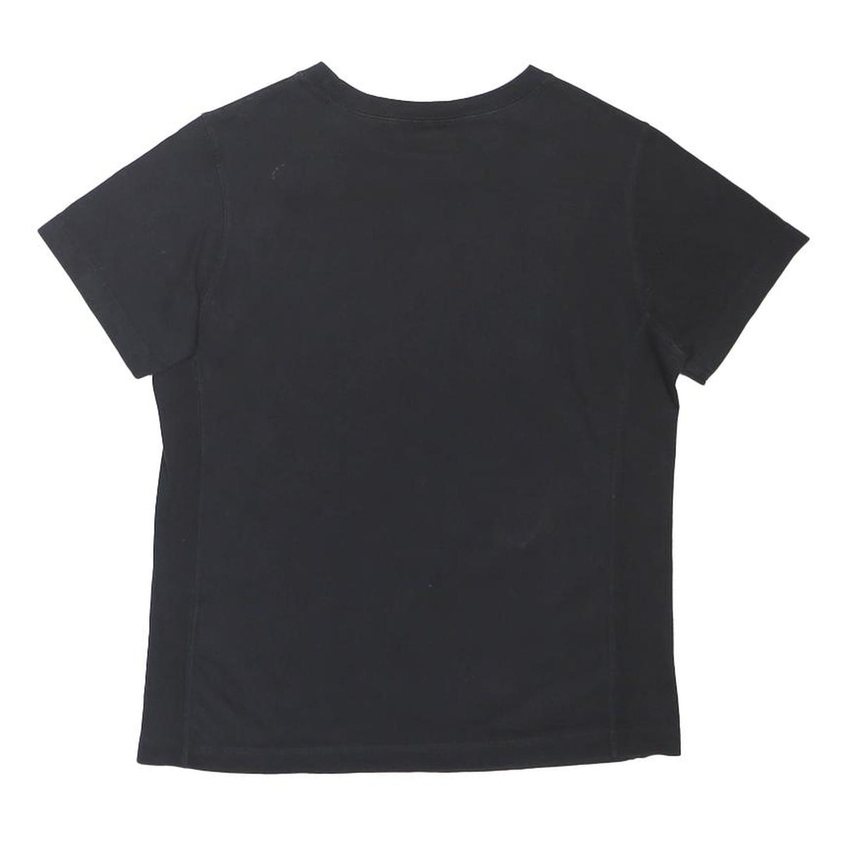 CHAMPION Womens Black Graphic T-Shirt S Short Sleeve Crew Neck Casual Cotton