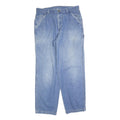 CARHARTT Mens Jeans Blue Relaxed Loose Denim Light W36 L34 Workwear Utility