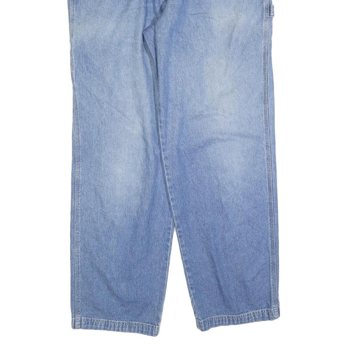 CARHARTT Mens Jeans Blue Relaxed Loose Denim Light W36 L34 Workwear Utility