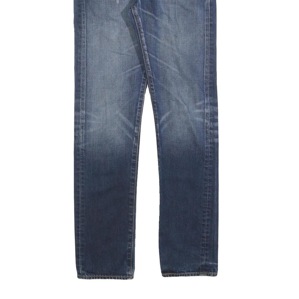 LEVI'S 522 Mens Jeans Blue Slim Skinny Denim Medium W29 L34 Zip Closure