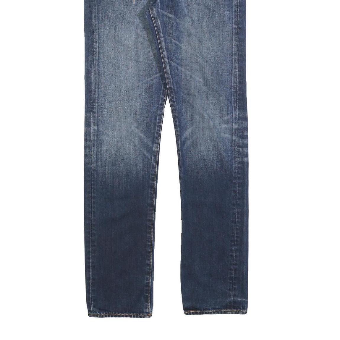 LEVI'S 522 Mens Jeans Blue Slim Skinny Denim Medium W29 L34 Zip Closure