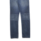 LEVI'S 522 Mens Jeans Blue Slim Skinny Denim Medium W29 L34 Zip Closure