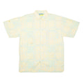 BEACHCLUB Mens Hawaiian Shirt Yellow Crazy Pattern M