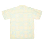 BEACHCLUB Mens Hawaiian Shirt Yellow Crazy Pattern M