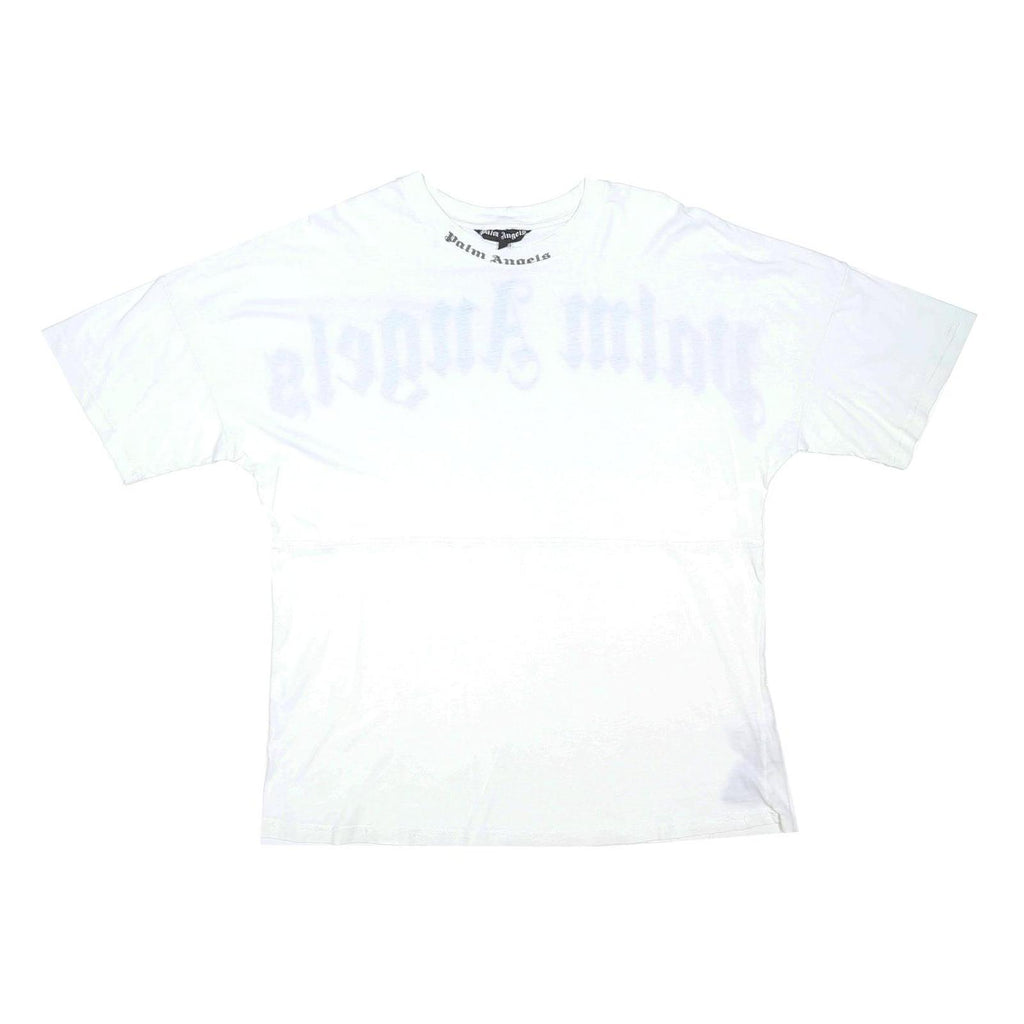 PALM ANGELS Mens White Graphic T-Shirt M Short Sleeve Crew Neck Logo Print