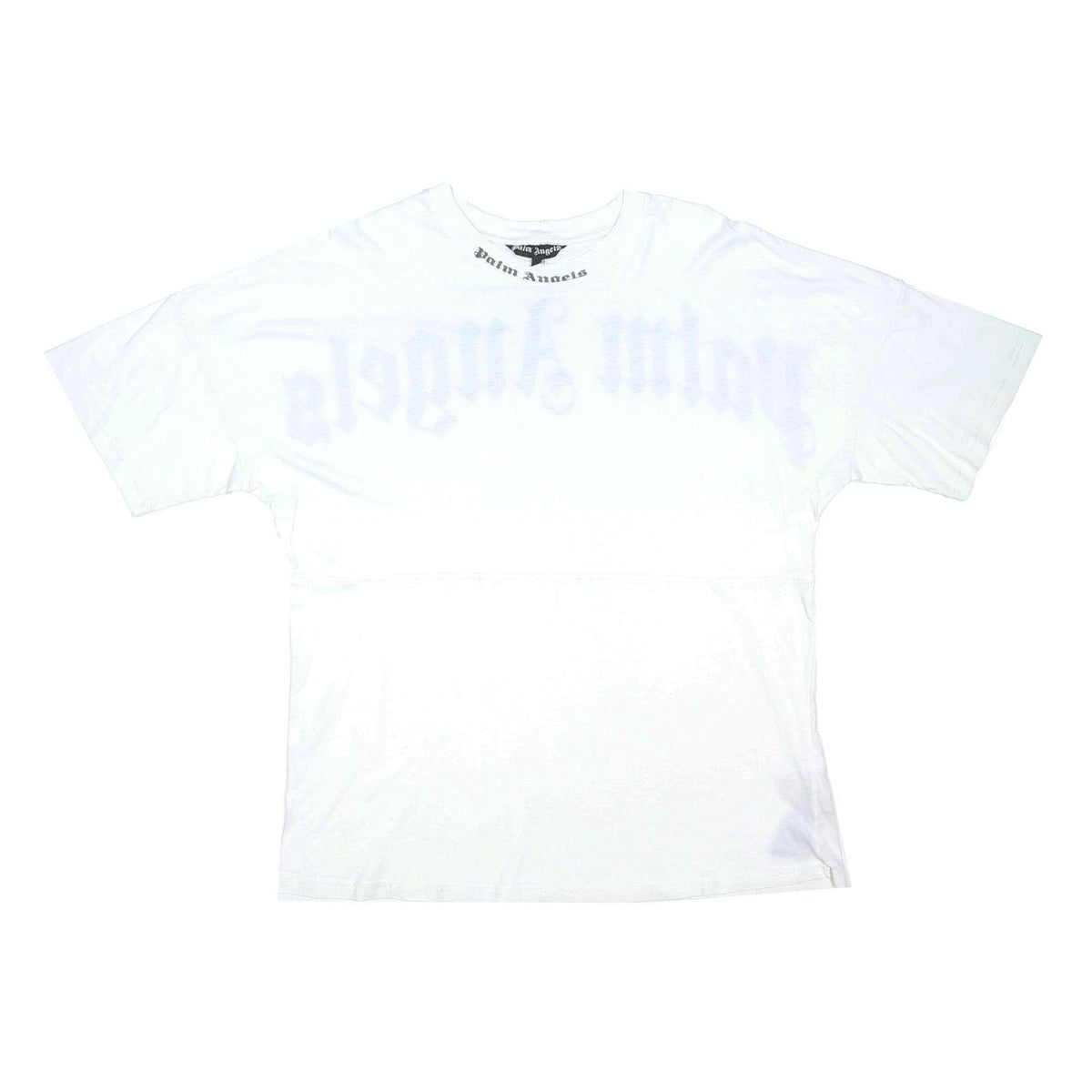 PALM ANGELS Mens White Graphic T-Shirt M Short Sleeve Crew Neck Logo Print