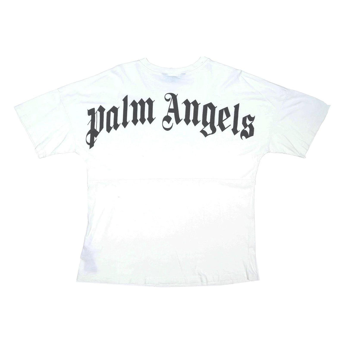 PALM ANGELS Mens White Graphic T-Shirt M Short Sleeve Crew Neck Logo Print