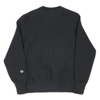 CHAMPION Mens Black Crew Neck S Cotton Blend Pullover Sweatshirt