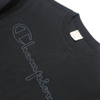 CHAMPION Mens Black Crew Neck S Cotton Blend Pullover Sweatshirt
