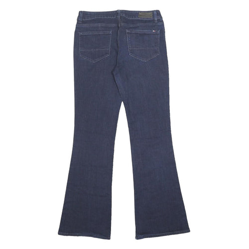 TOMMY HILFIGER Womens Jeans Blue Regular Flared Denim Medium W30 L32 Stylish