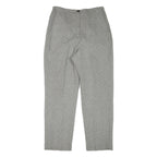 LARRY LEVINE Womens Grey Polyester Blend Regular Leg Trousers W30 L30