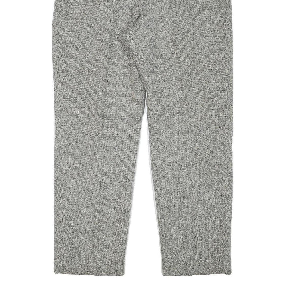 LARRY LEVINE Womens Grey Polyester Blend Regular Leg Trousers W30 L30