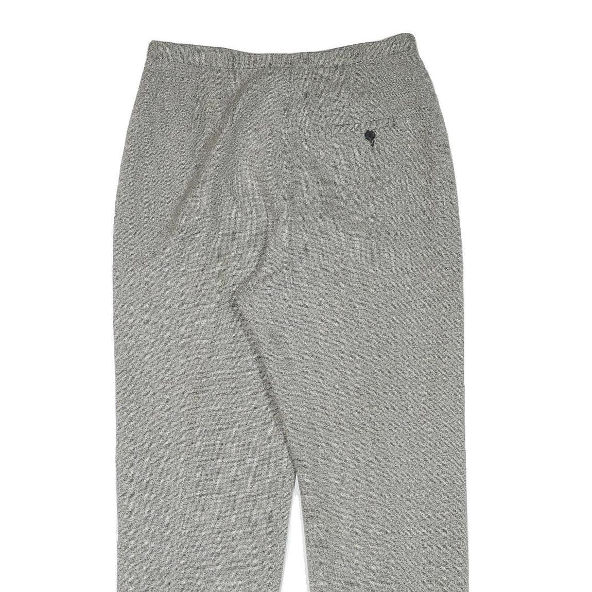 LARRY LEVINE Womens Grey Polyester Blend Regular Leg Trousers W30 L30