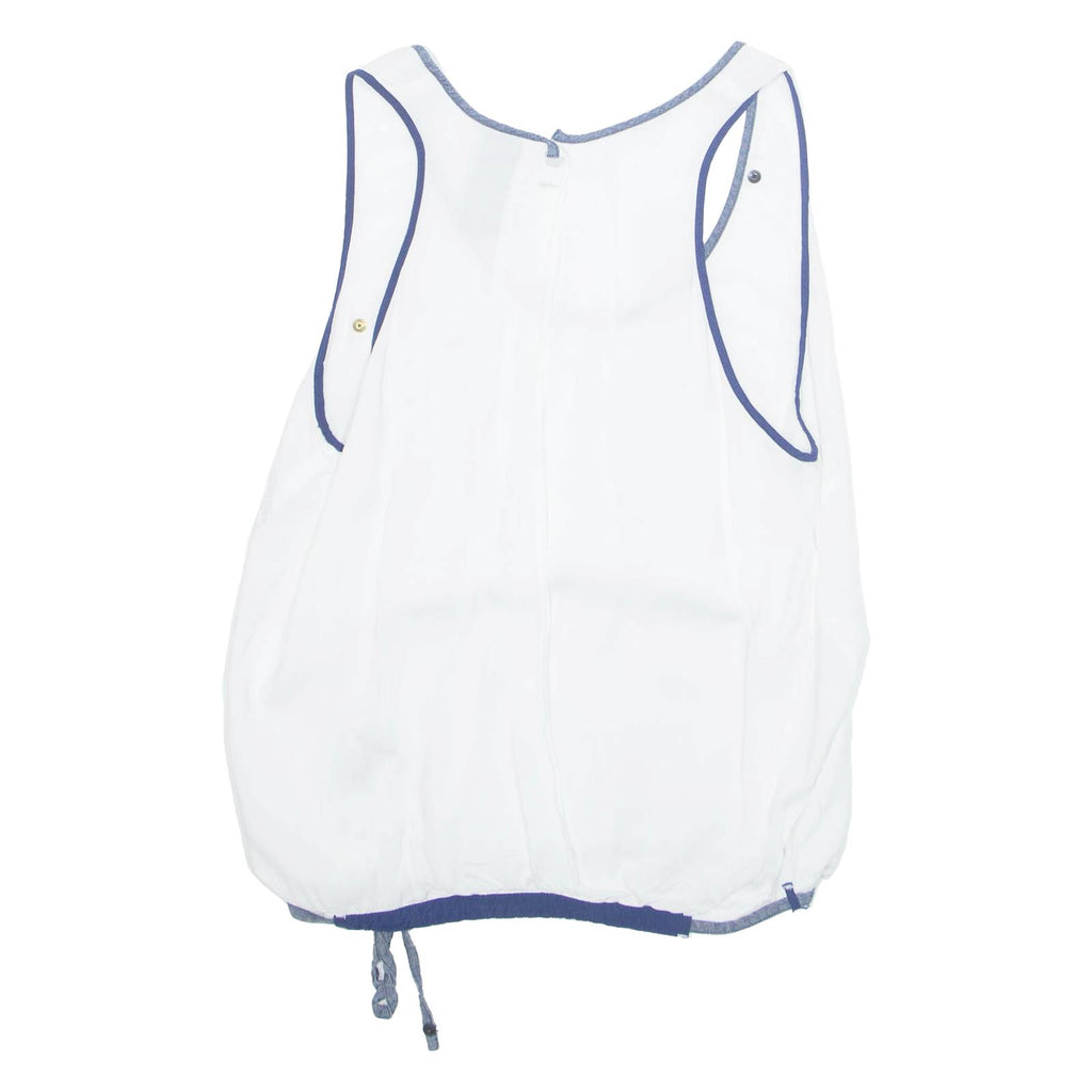 G-STAR RAW Womens Vest White Sleeveless Viscose XS