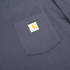 CARHARTT Mens Navy Blue Washington Automated Graphic T-Shirt XL Long Sleeve Crew
