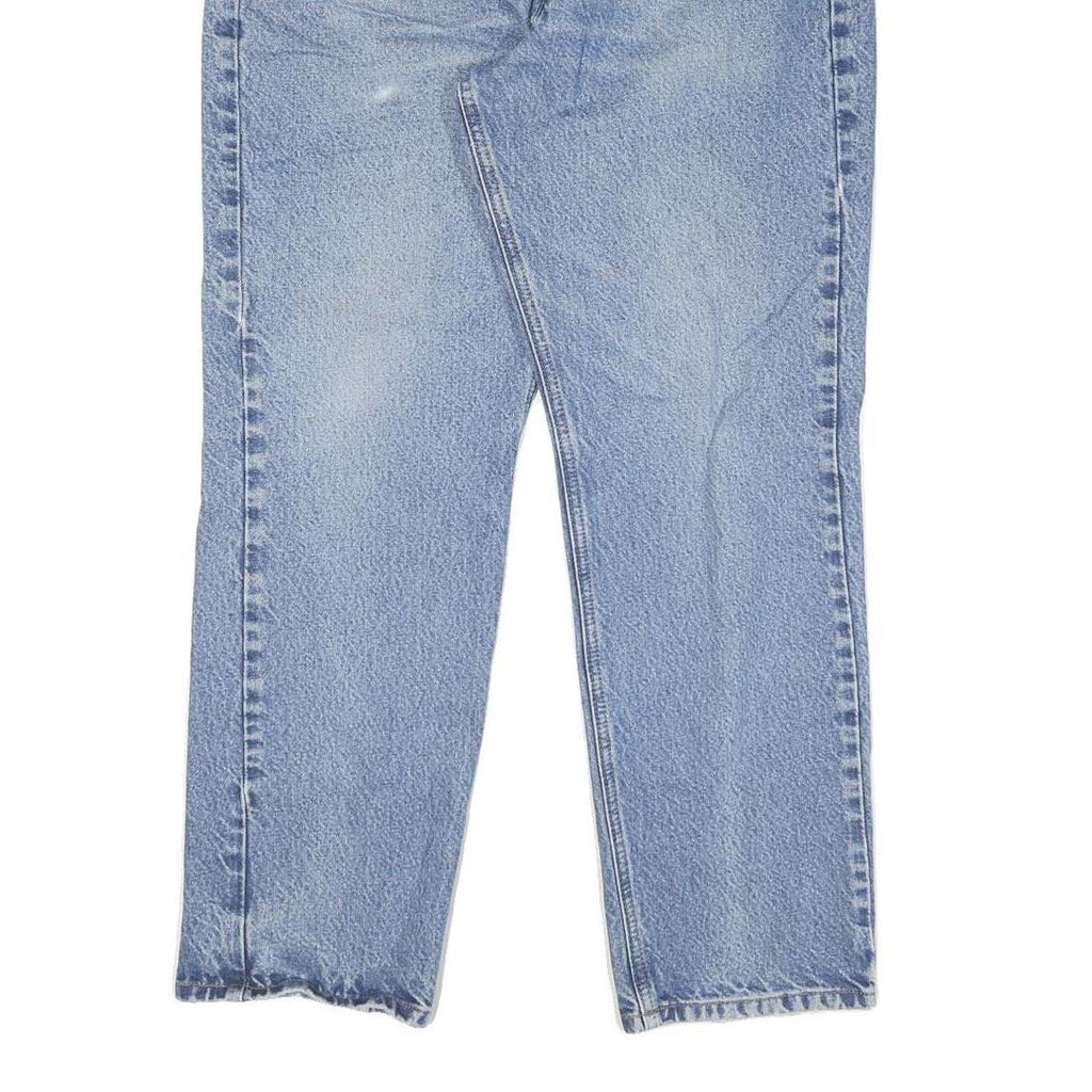 CARHARTT Mens Regular Fit Blue Denim Jeans W36 L30 Zip Closure Casual Workwear