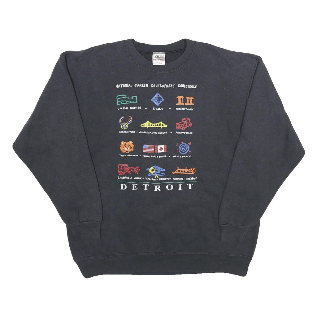 ONEITA Mens Black National Career Development Conference Crew Neck XL Sweatshirt