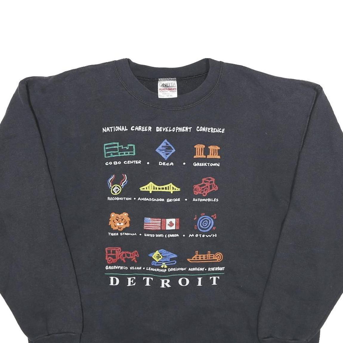 ONEITA Mens Black National Career Development Conference Crew Neck XL Sweatshirt