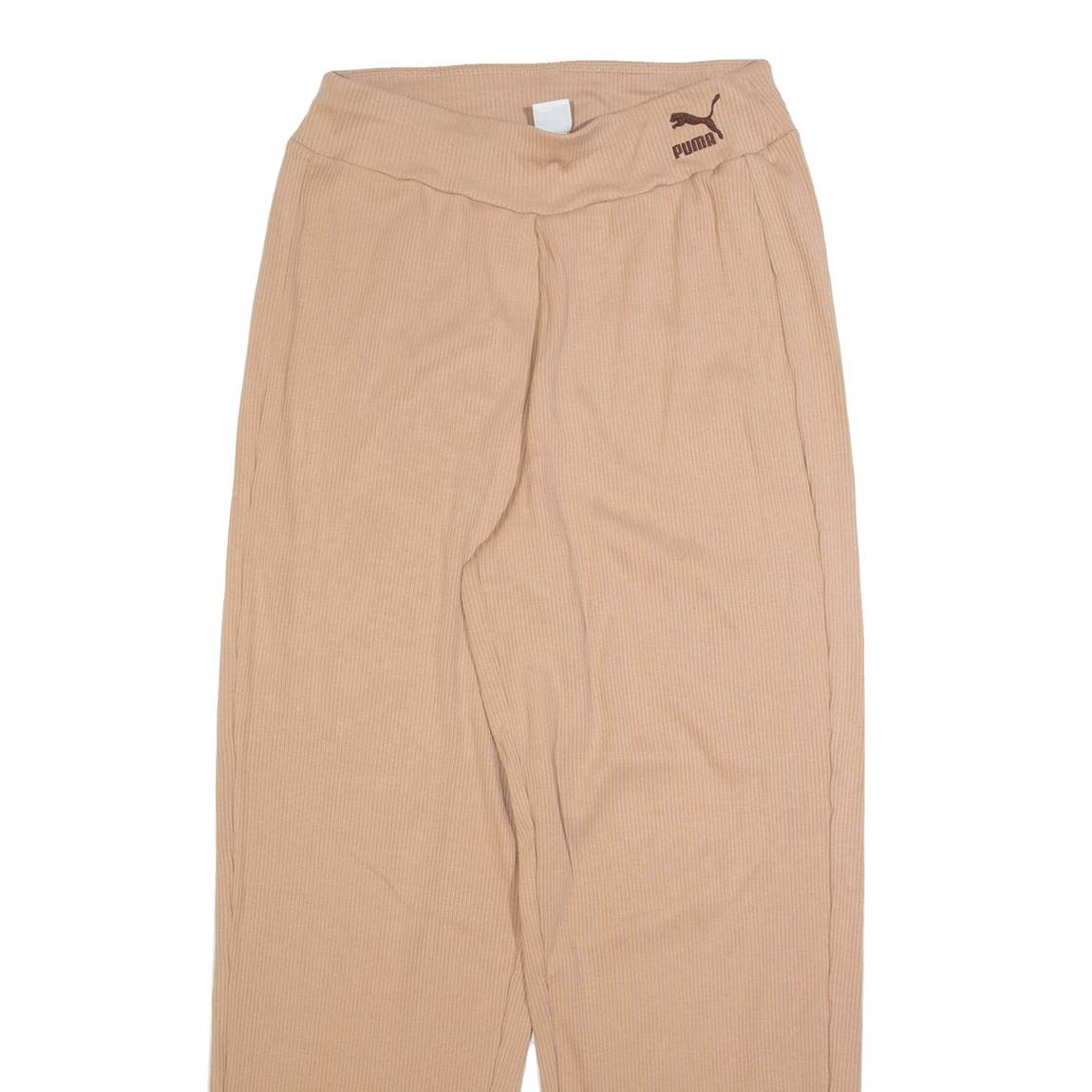 PUMA Womens Trousers Beige Regular Straight W28 L29