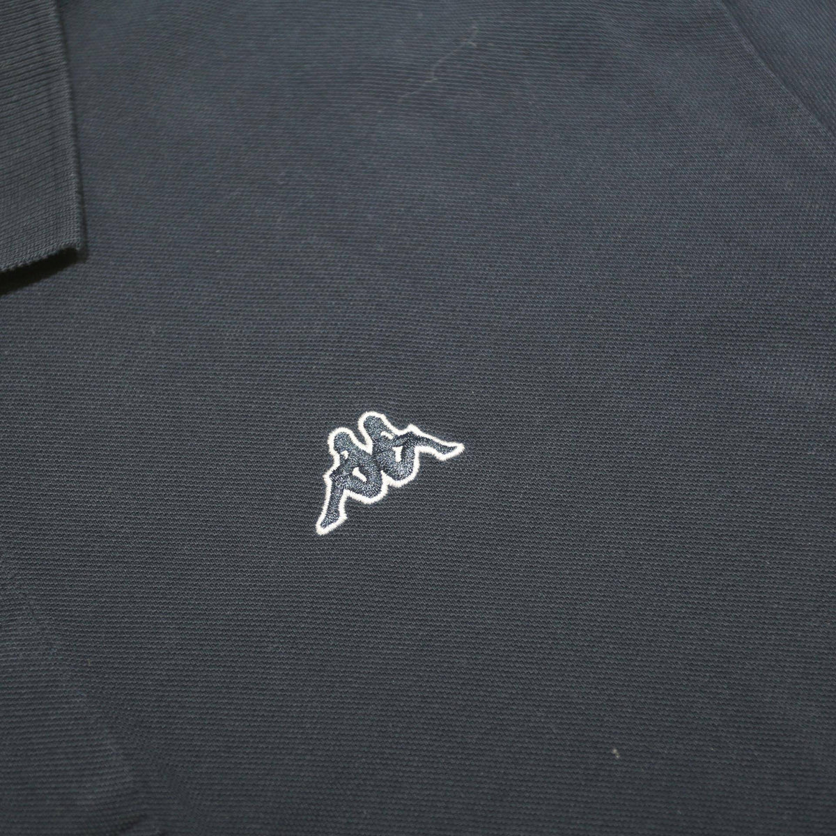 KAPPA Mens Navy Blue Polo Shirt XL Cotton Short Sleeve Basic Casual