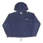 ELLESSE Womens Navy Blue Hoodie UK 14 Cotton Pullover Casual Sportswear