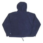 ELLESSE Womens Navy Blue Hoodie UK 14 Cotton Pullover Casual Sportswear