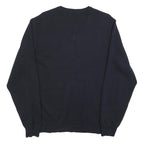 IZOD Mens Navy Blue Grey Argyle Cotton Jumper V-Neck Basic Knit M Classic