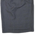 JIGSAW Womens Grey Pencil Knee Length Cotton Blend Checked Skirt M Classic