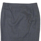 JIGSAW Womens Grey Pencil Knee Length Cotton Blend Checked Skirt M Classic