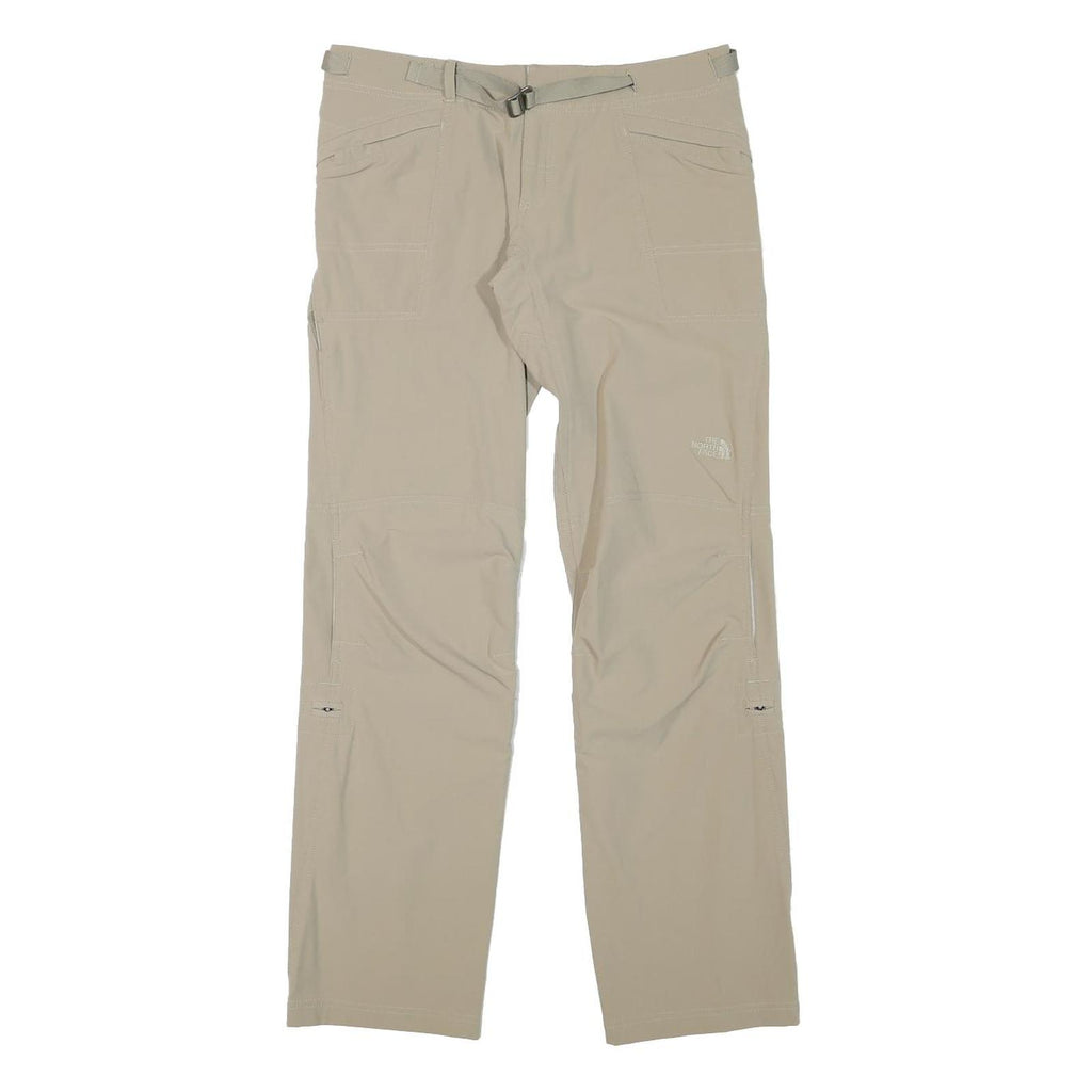 THE NORTH FACE Womens Beige Cotton Blend Regular Straight Trousers W31 L31