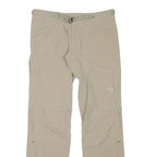 THE NORTH FACE Womens Beige Cotton Blend Regular Straight Trousers W31 L31