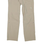 THE NORTH FACE Womens Beige Cotton Blend Regular Straight Trousers W31 L31