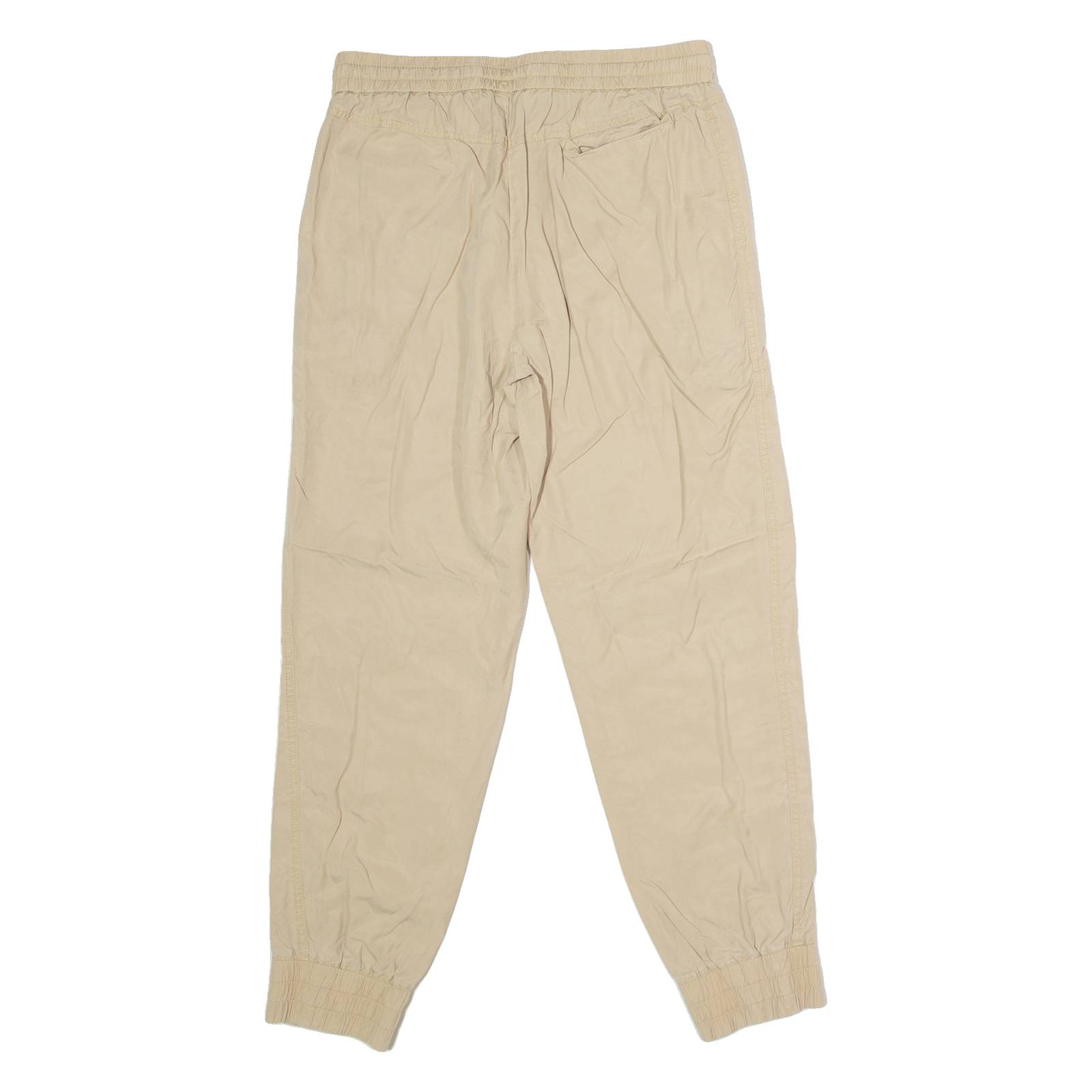 MARC O'POLO Cuffed Mens Trousers Beige Regular Tapered W28 L28